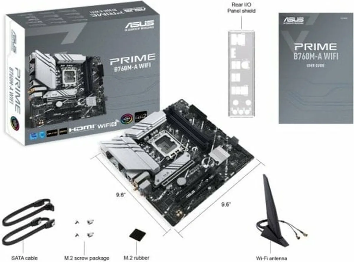 ASUS PRIME B760M-A WIFI - Intel B760 - microATX - LGA1700