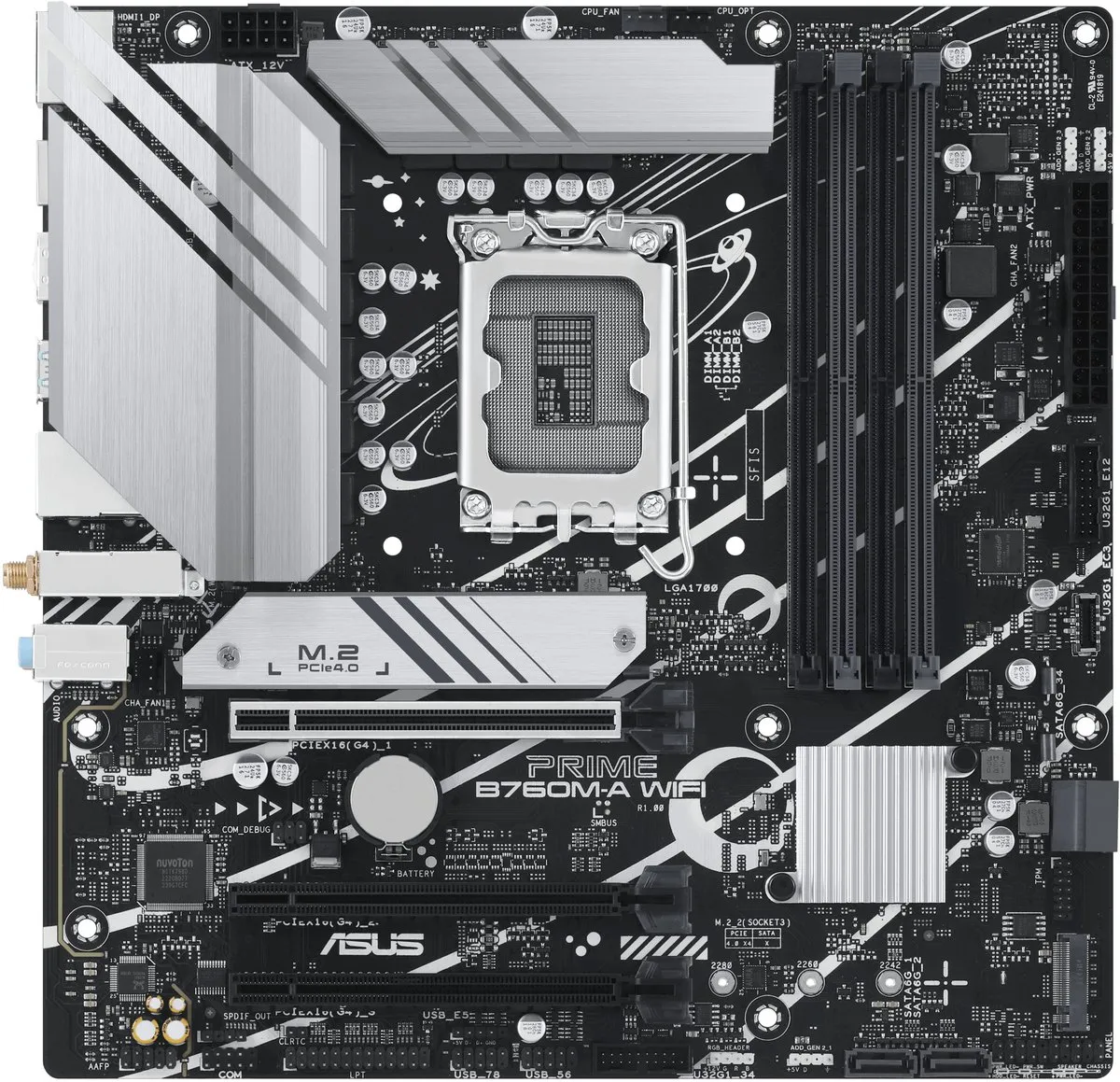 ASUS PRIME B760M-A WIFI - Intel B760 - microATX - LGA1700