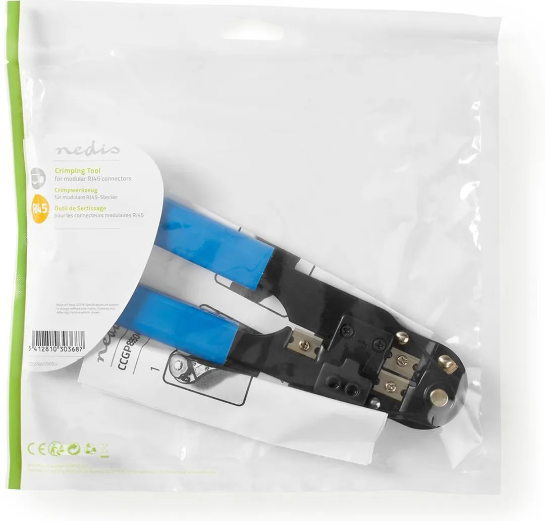 Nedis Krimptang CAT5e/6/6a - Snijden Strippen Blauw