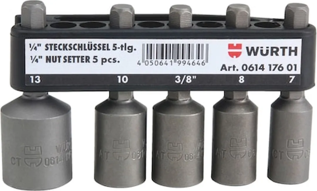 Würth 1/4 inch Dopsleutelset 5-delig