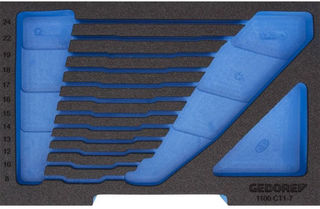 Gedore EI-1100 CT1-7 Plukschuiminlegstuk 230x157.5mm