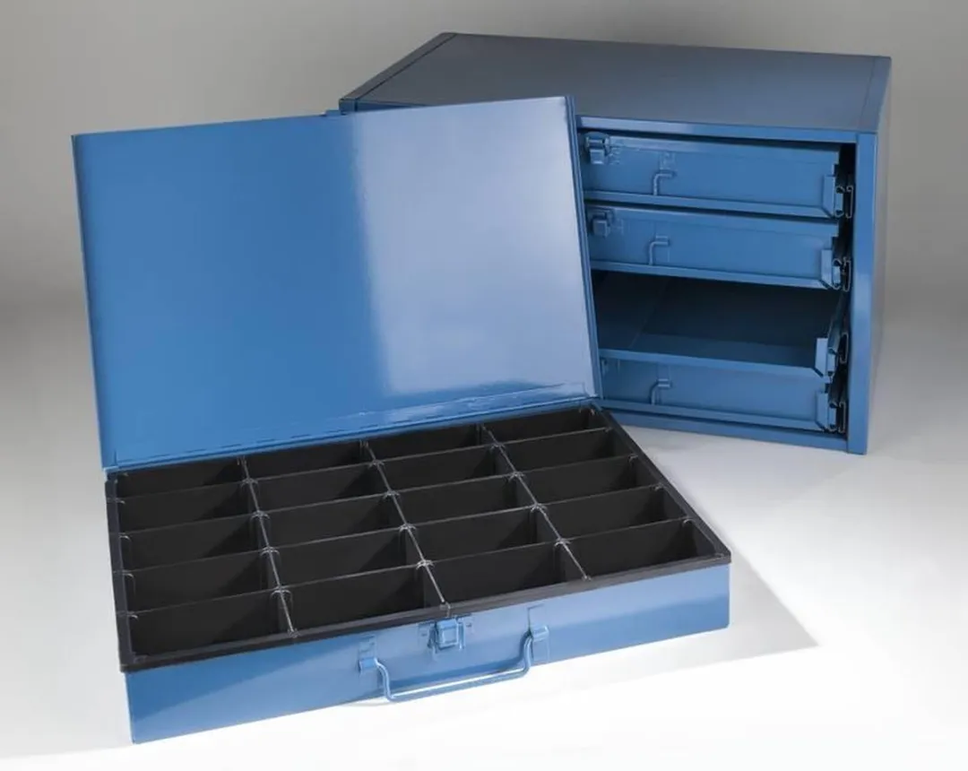 Westfalia Gereedschapkoffer met 4 Opbergdozen - Blauw