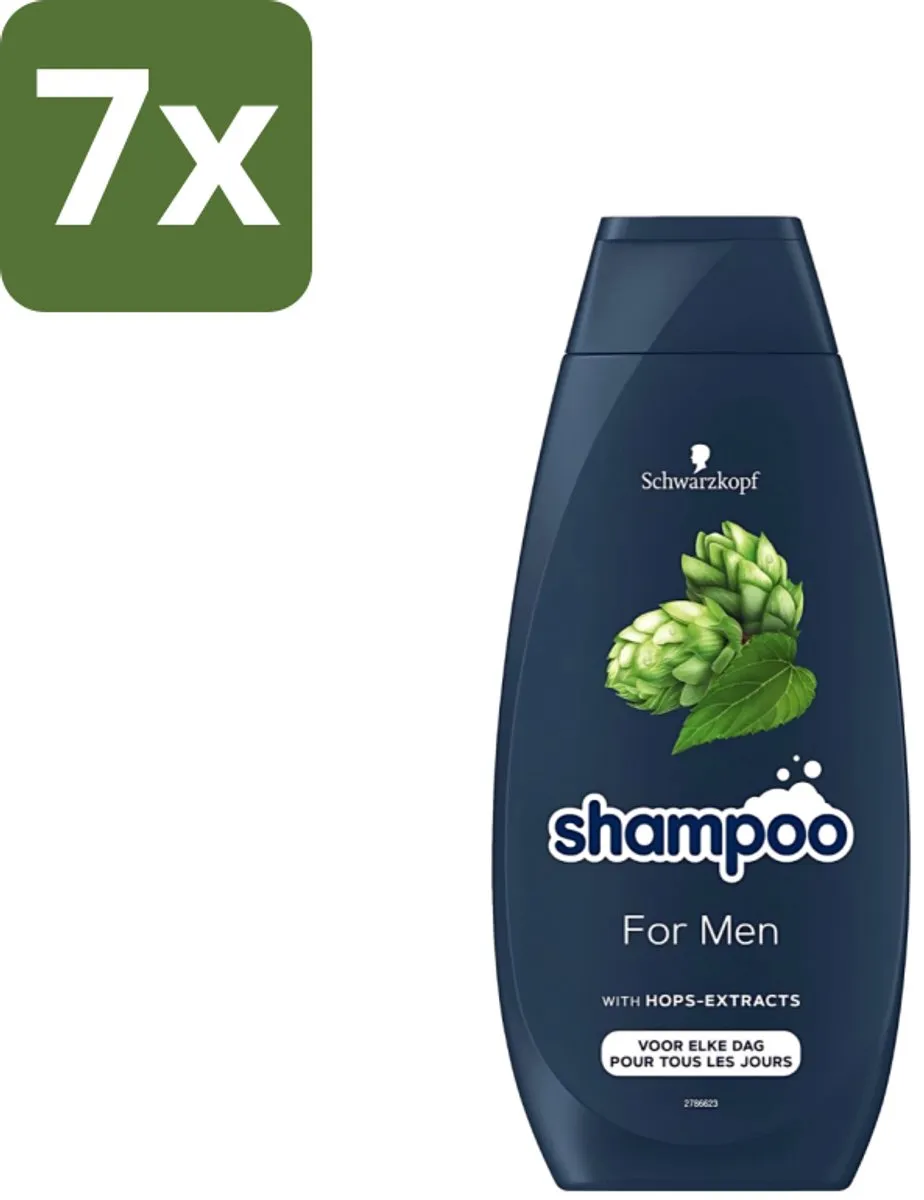 Schwarzkopf For Men Shampoo 400ml - 7 Stuks