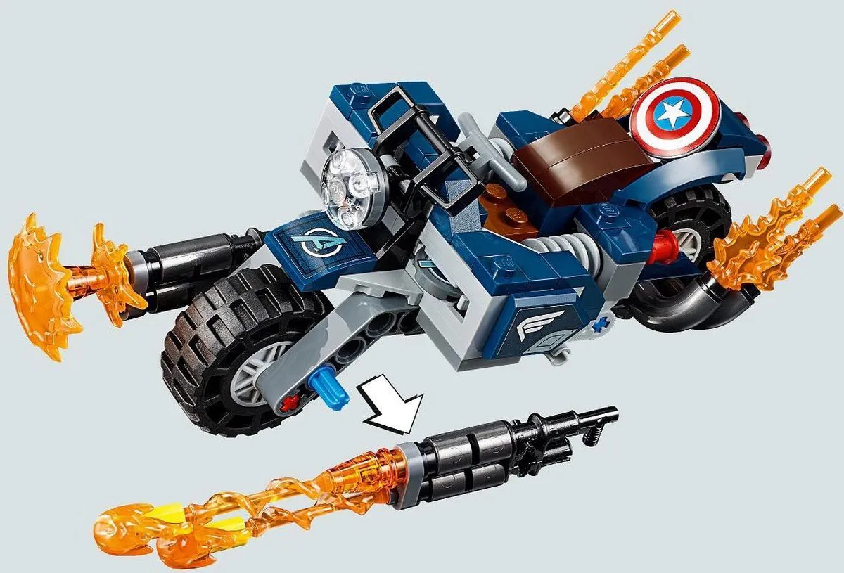 LEGO Marvel Captain America Outriders Attack 76123 - 167 Stukken