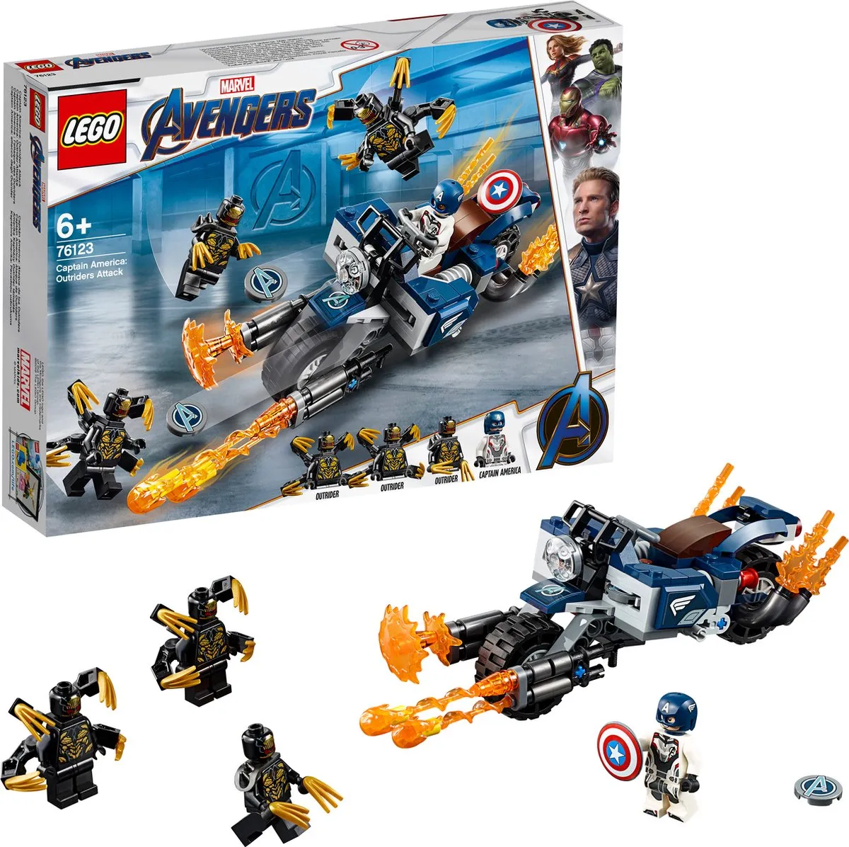 LEGO Marvel Captain America Outriders Attack 76123 - 167 Stukken - afbeelding 6 van 6