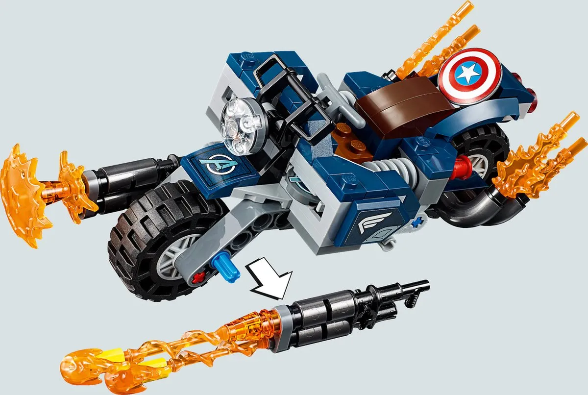 LEGO Marvel Captain America Outriders Attack 76123 - 167 Stukken
