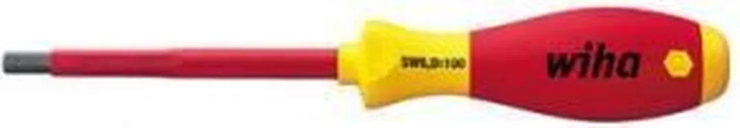 Wiha SoftFinish Zeskant Schroevendraaier 3.0mm x 75mm - Rood/Geel