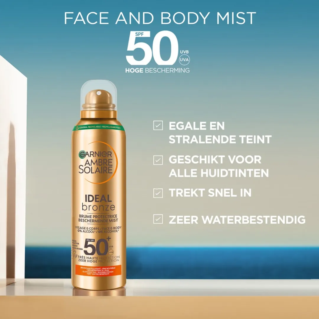 Garnier Ambre Solaire Ideal Bronze Mist SPF50+ 150ml