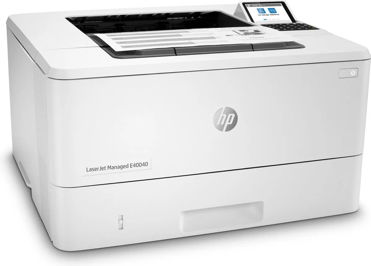 HP LaserJet Managed E40040dn A4 Mono Laserprinter - Wit