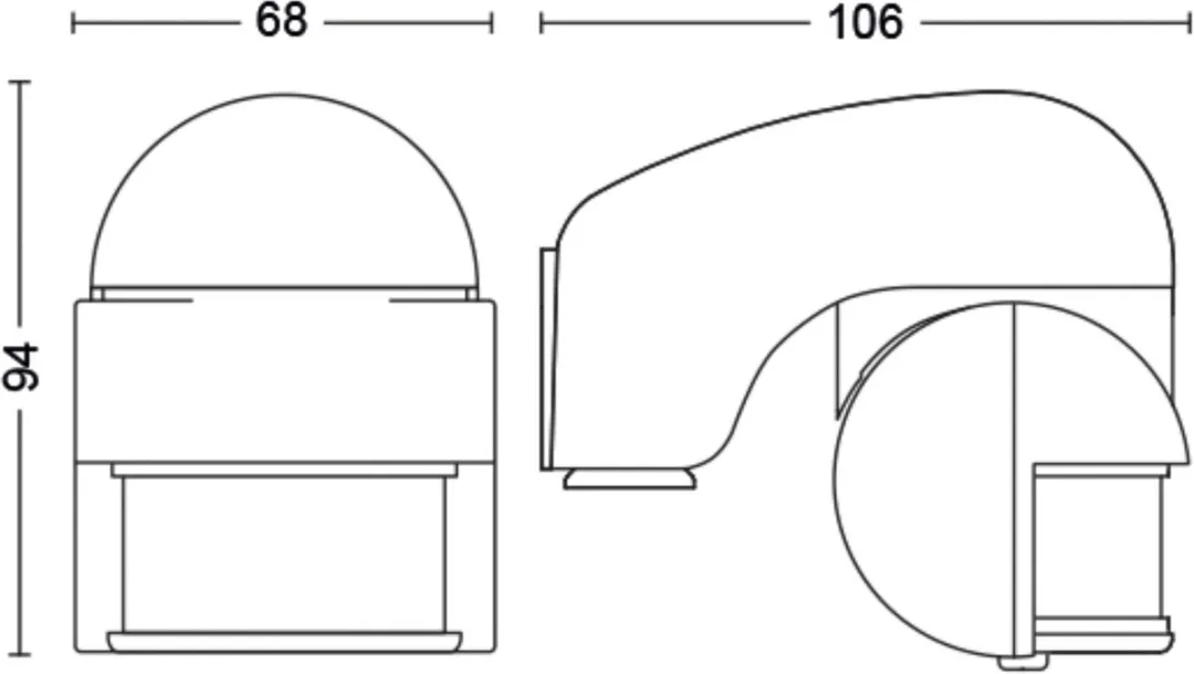 Philips Virginia Bewegingsensor - Zwart