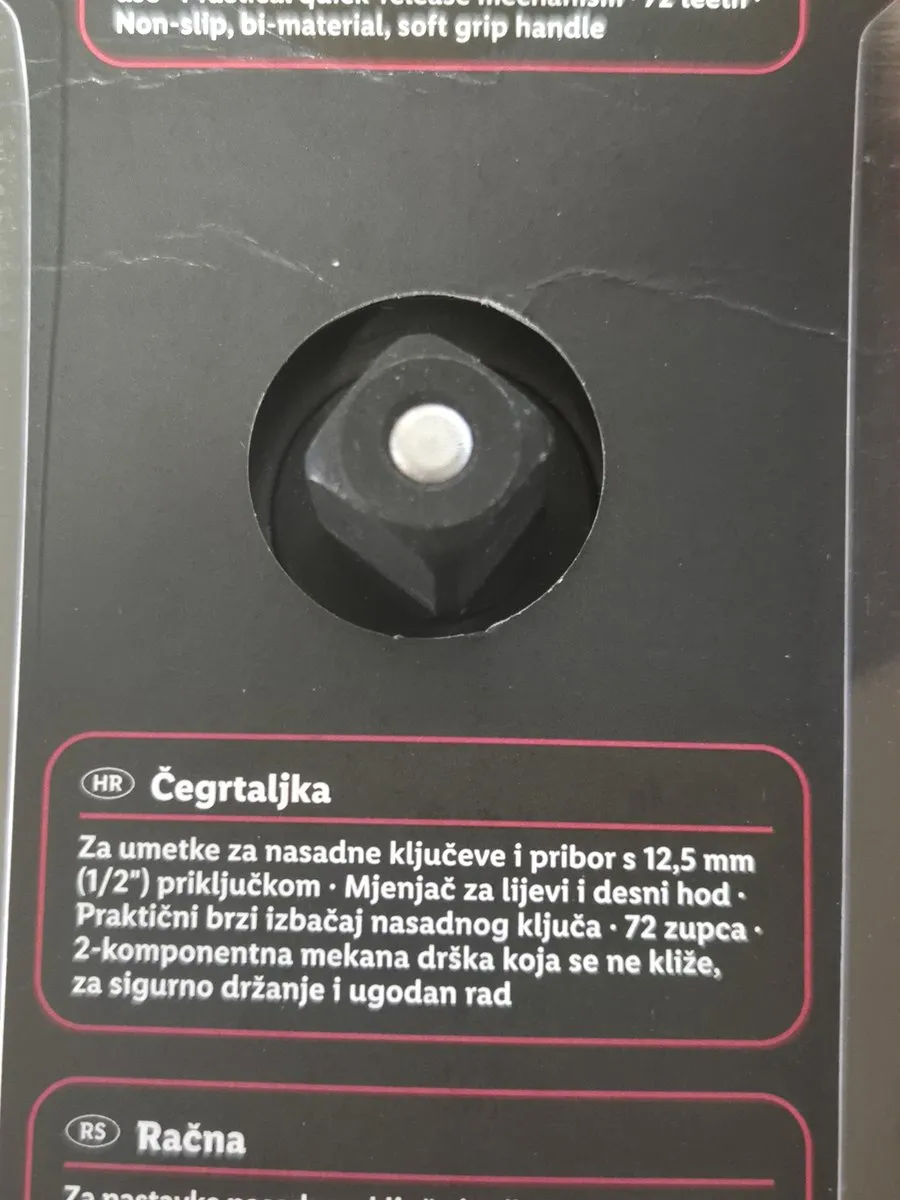 PARKSIDE Ratel 1/2" 12,5mm - Zwart Rood