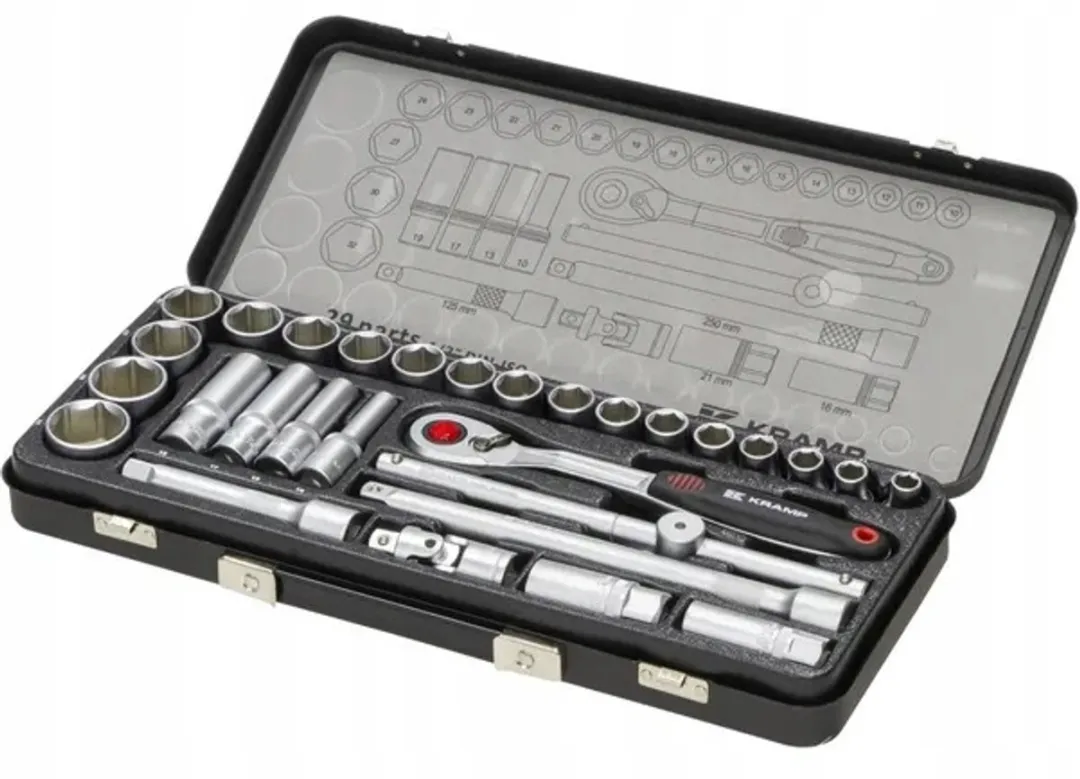 Kramp 29-delige Doppenset 1/2" - Professioneel Gereedschap