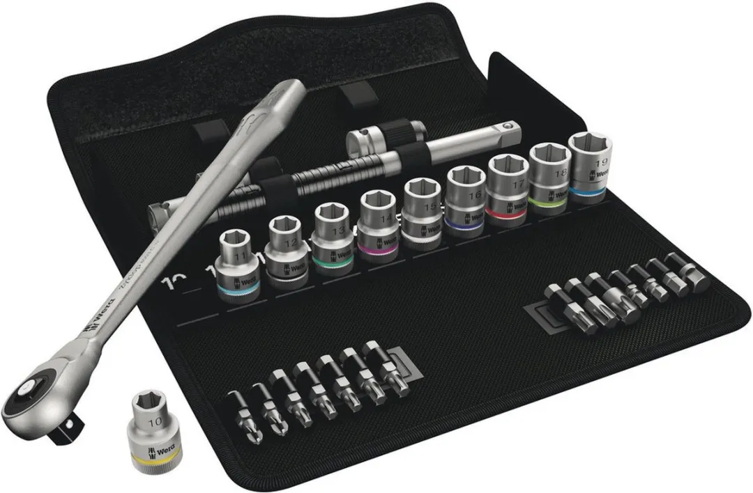 Wera Zyklop Metal 8100 SC 7 05004077001 Dopsleutelset 28-delig - 1/2"