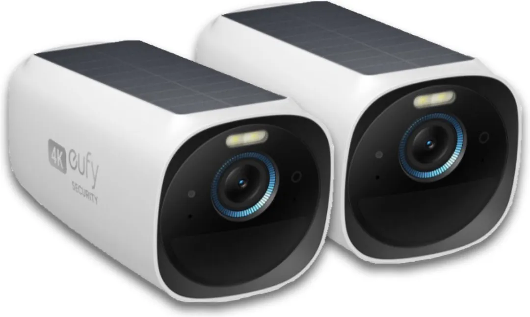 Eufy eufyCam 3 S330 T81603W1 - 2 Stuks - 4K Zwart/Wit
