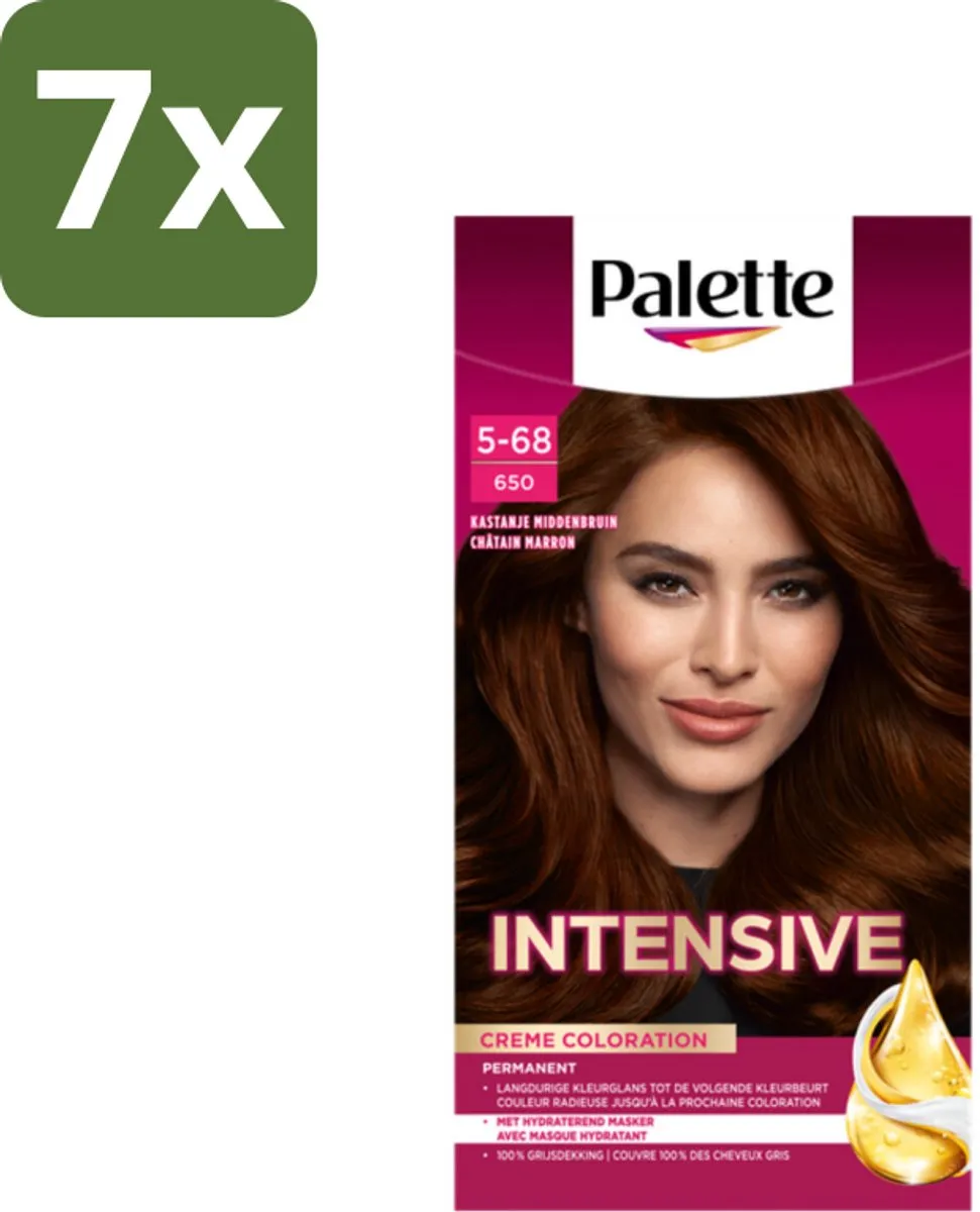 Schwarzkopf Palette Intensive Oil-Care 650 Kastanje Middenbruin