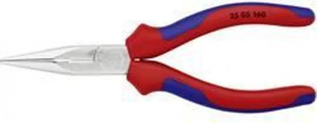 Knipex 25 05 160 Radiotang 160mm Recht + Zijsnijder - Verchroomd