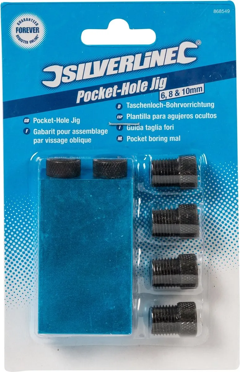 Silverline Pocket Boringmal 6/8/10mm - Hout - MPN 250676