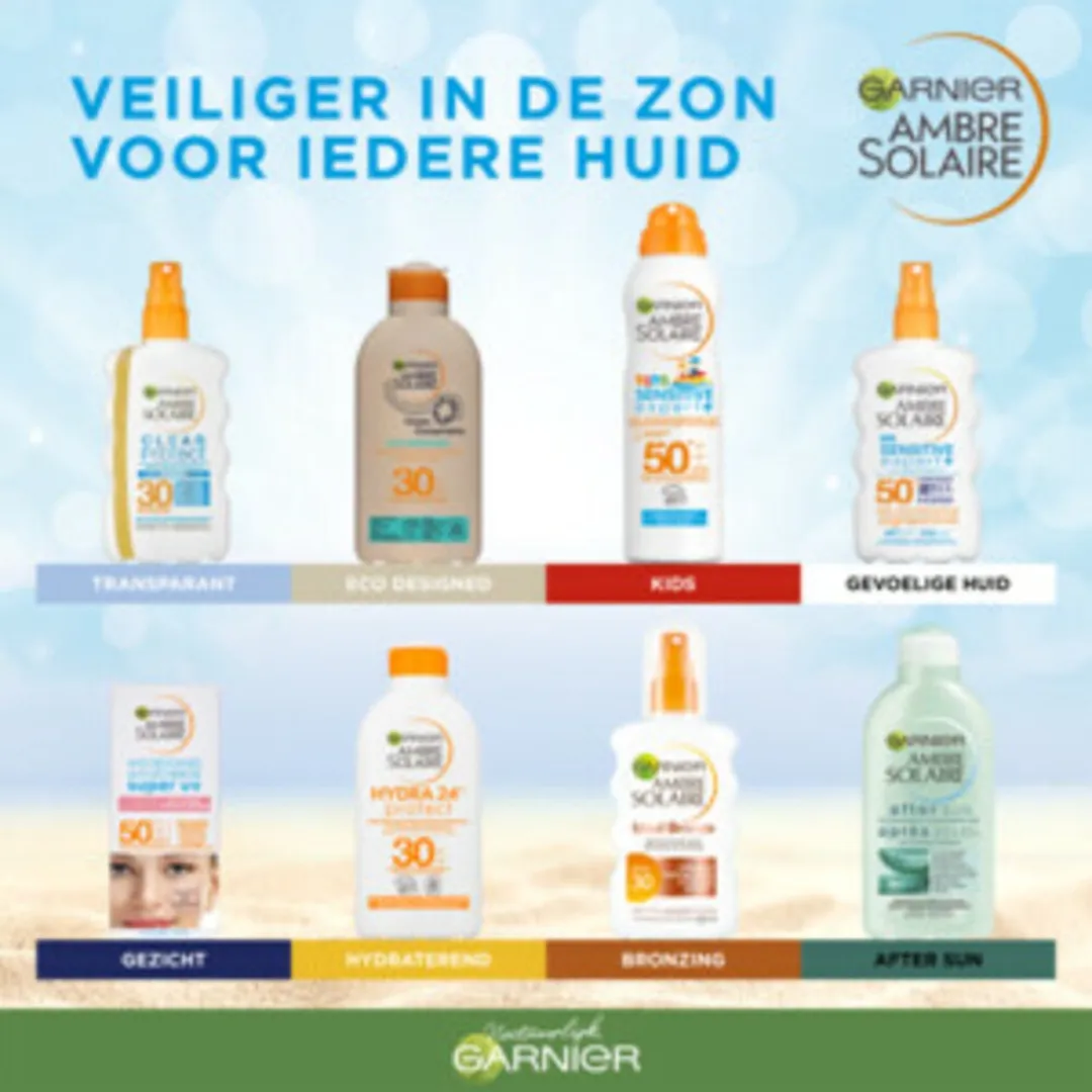 Garnier Ambre Solaire Sensitive Expert+ Anti Age SPF 50 Zonnebrandcrème 6x50ml