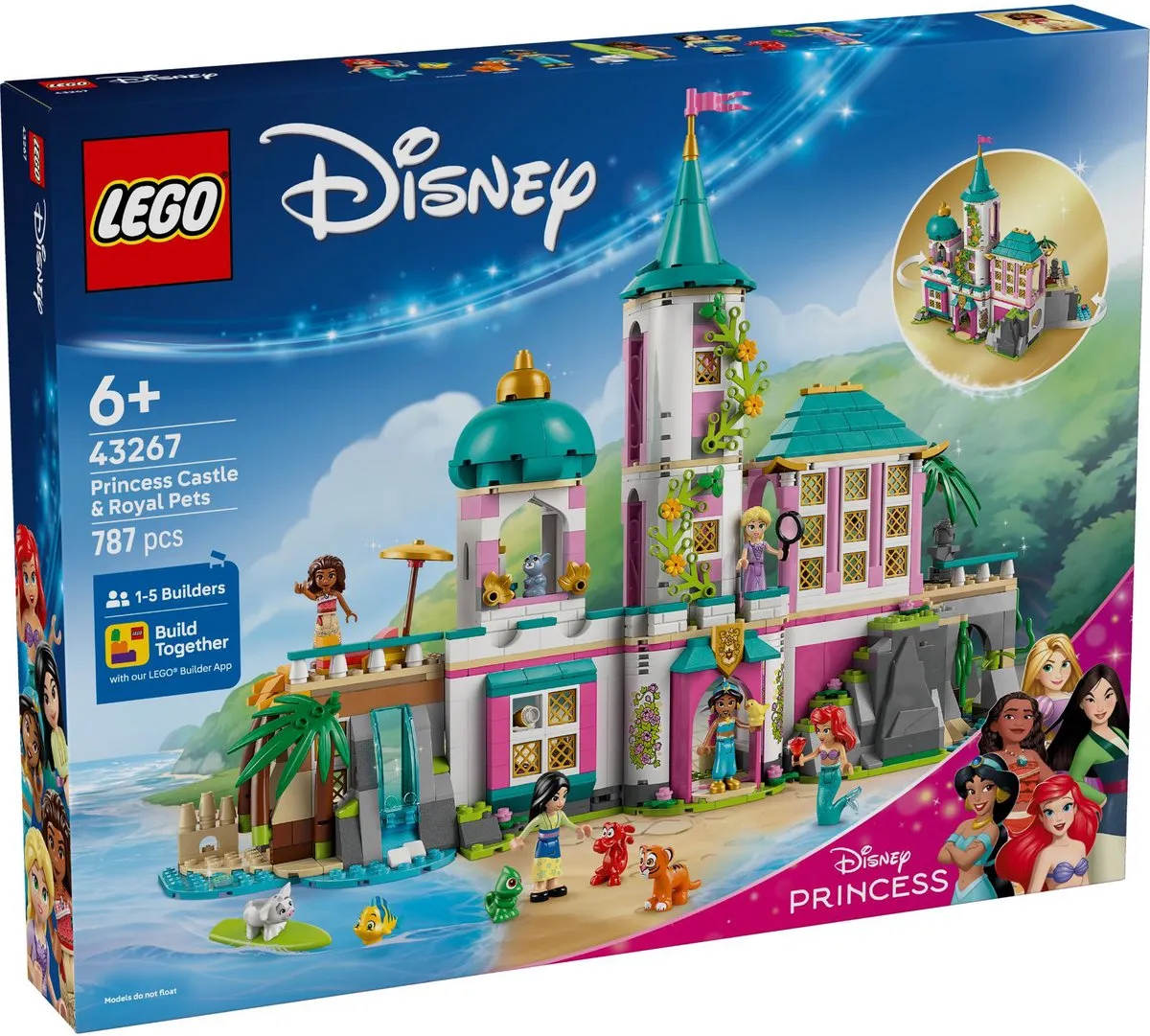 LEGO Disney Prinsessenkasteel 43267 - 787 Stukken - Multi