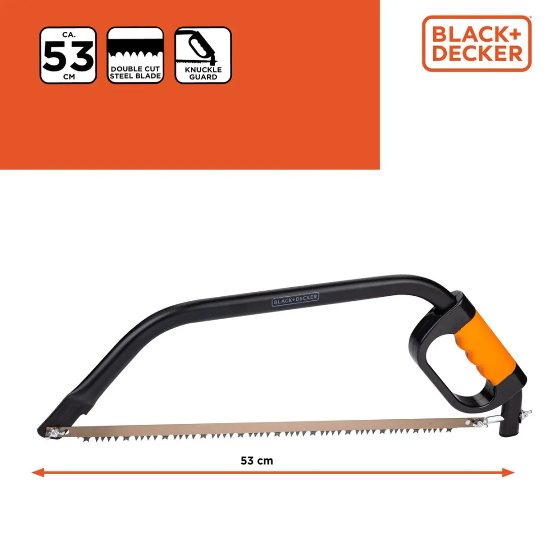 BLACK+DECKER BXGTTO7032 Beugelzaag 53cm - Zwart/Oranje