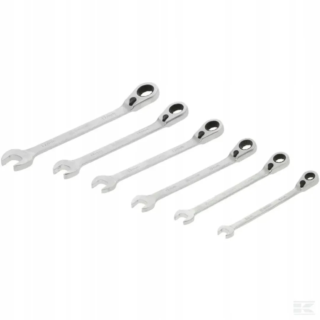 Kramp Dopsleutelset 6-delig 8-17mm met ratel