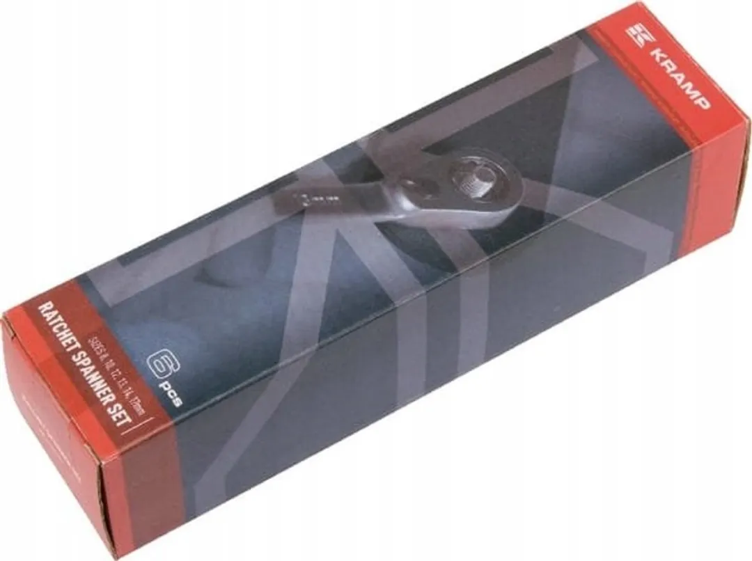 Kramp Dopsleutelset 6-delig 8-17mm met ratel