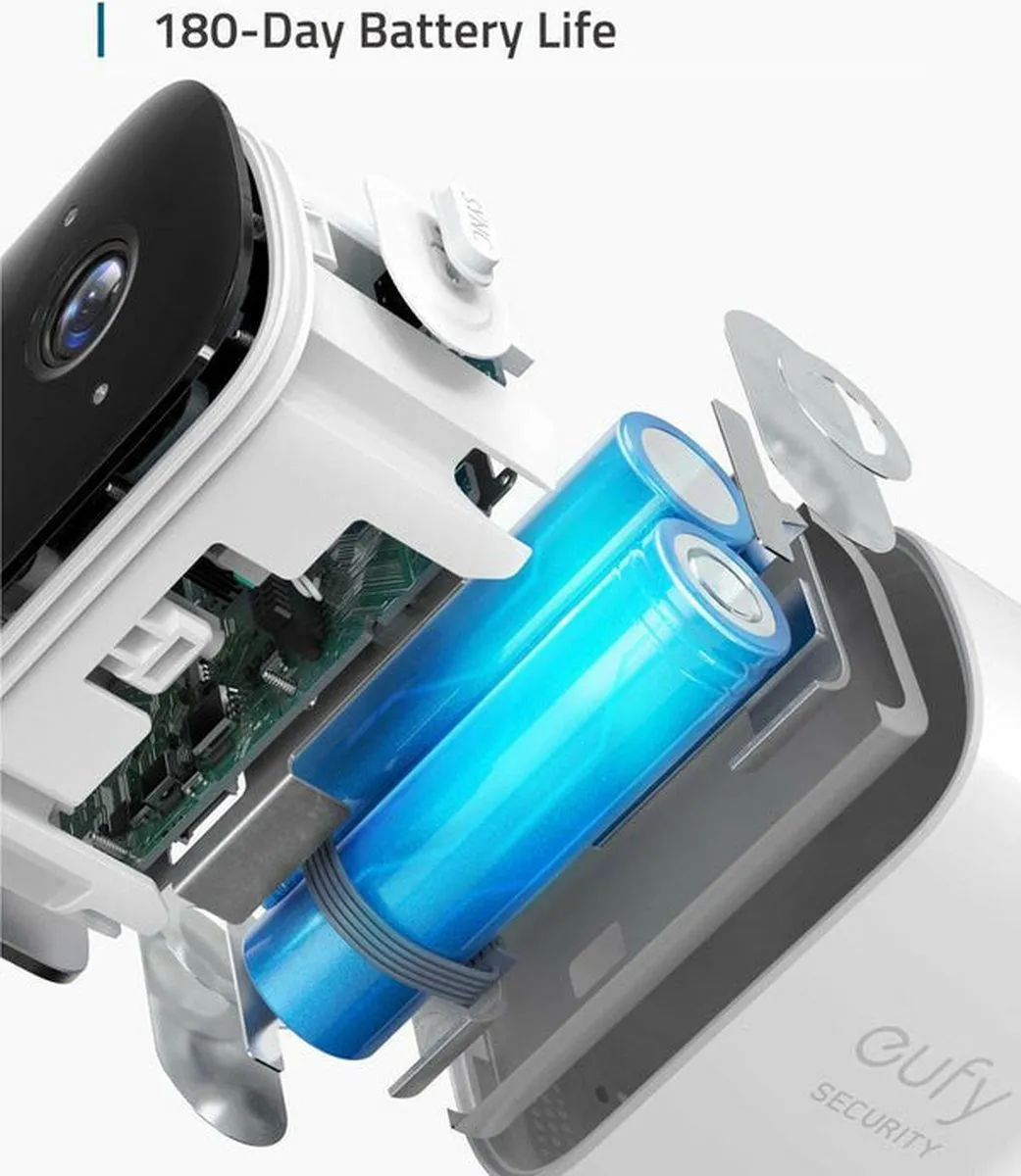 Eufy Cam 2C T88323D2 Draadloze Beveiligingscamera - Wit