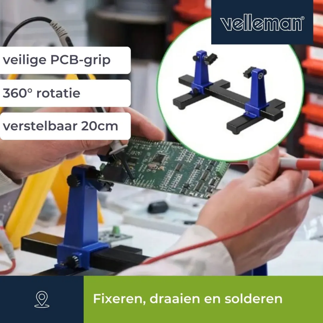 Velleman Klemkit Printplaat 2x - Blauw