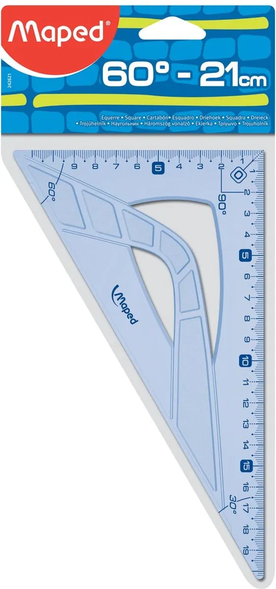Maped Geometric Winkelhaak 21cm - 60° - Wit