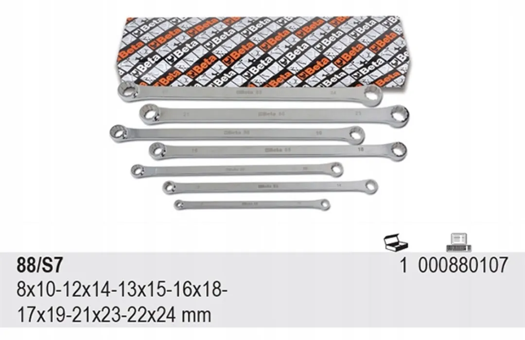 Beta Ringsteeksleutel Set 7-delig 8-24mm