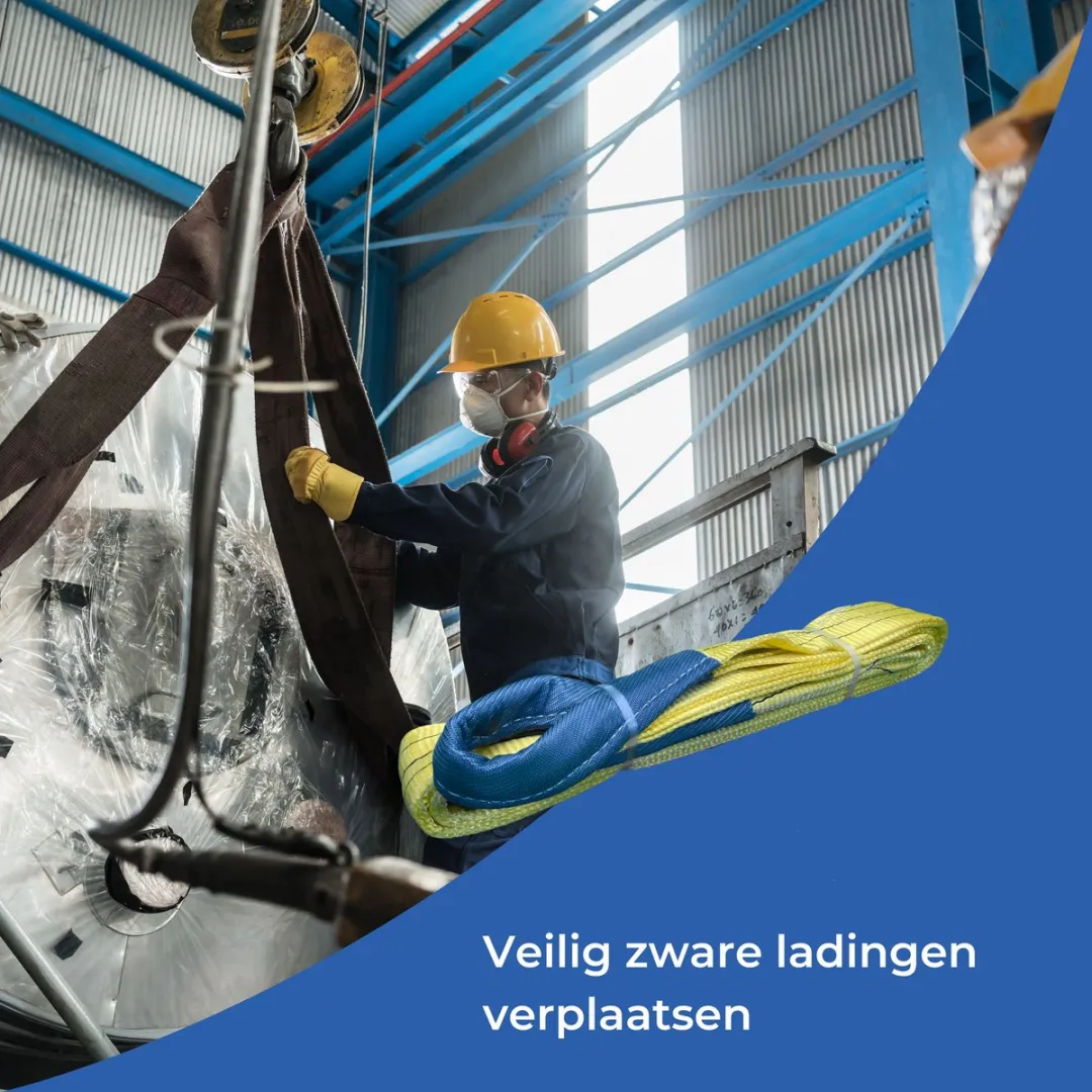 TETRA Hijsband 3 Ton - 10m - Geel - afbeelding 6 van 6
