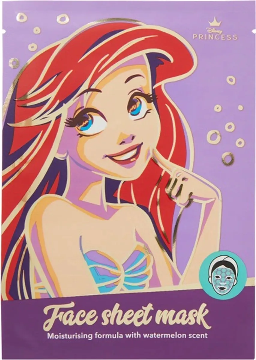 Disney Princess Ariel Gezichtsmasker Sheet Mask