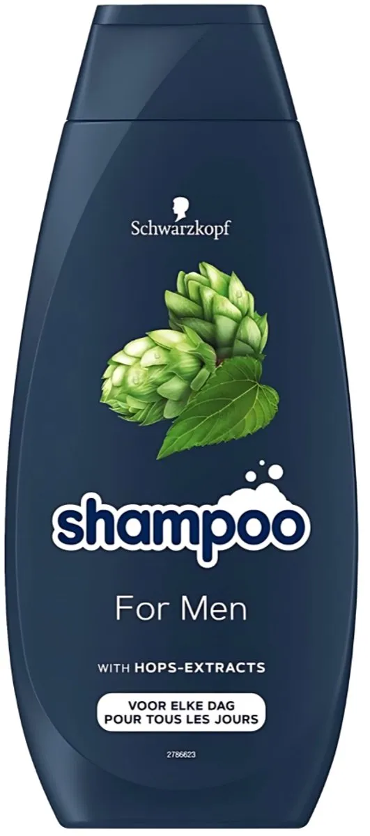Schwarzkopf For Men Hop Extract Shampoo 400ml - 4 Stuks