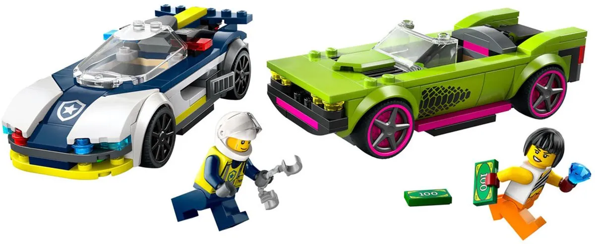 LEGO Politiewagen en Snelle Autoachtervolging 60415 - 213 Stukken - afbeelding 6 van 6