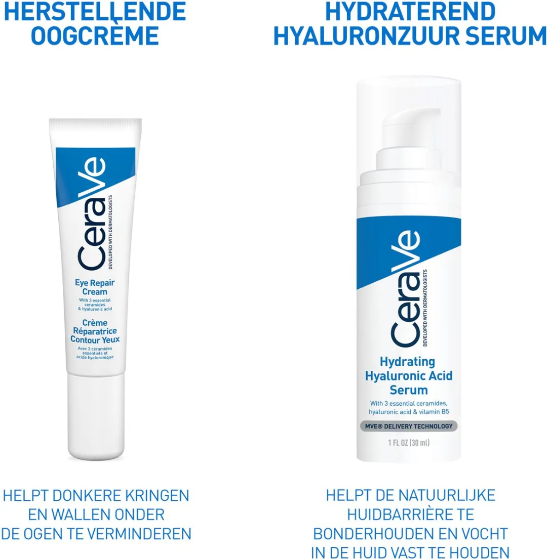 CeraVe Verbeterende Oogcrème - tegen Wallen en Donkere Kringen - 14ml