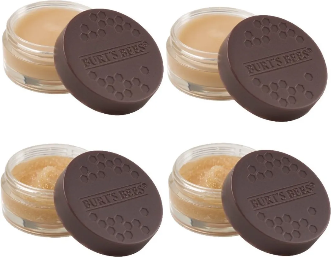 Burt's Bees Lip Treatment Overnight & Scrub - 4 Stuks