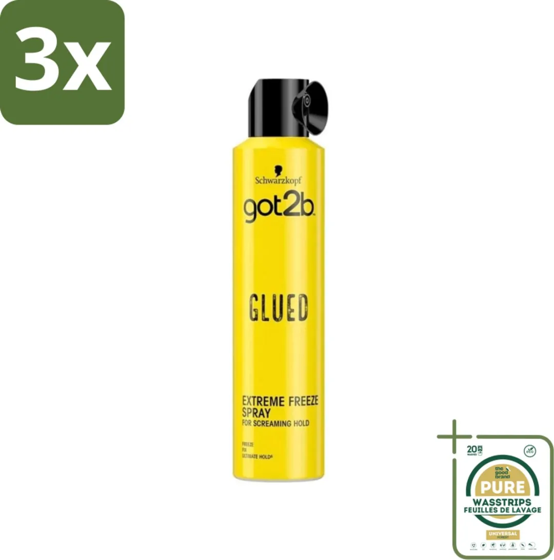 Schwarzkopf Got2b Extreme Freeze Hairspray 900ml - 3 Stuks