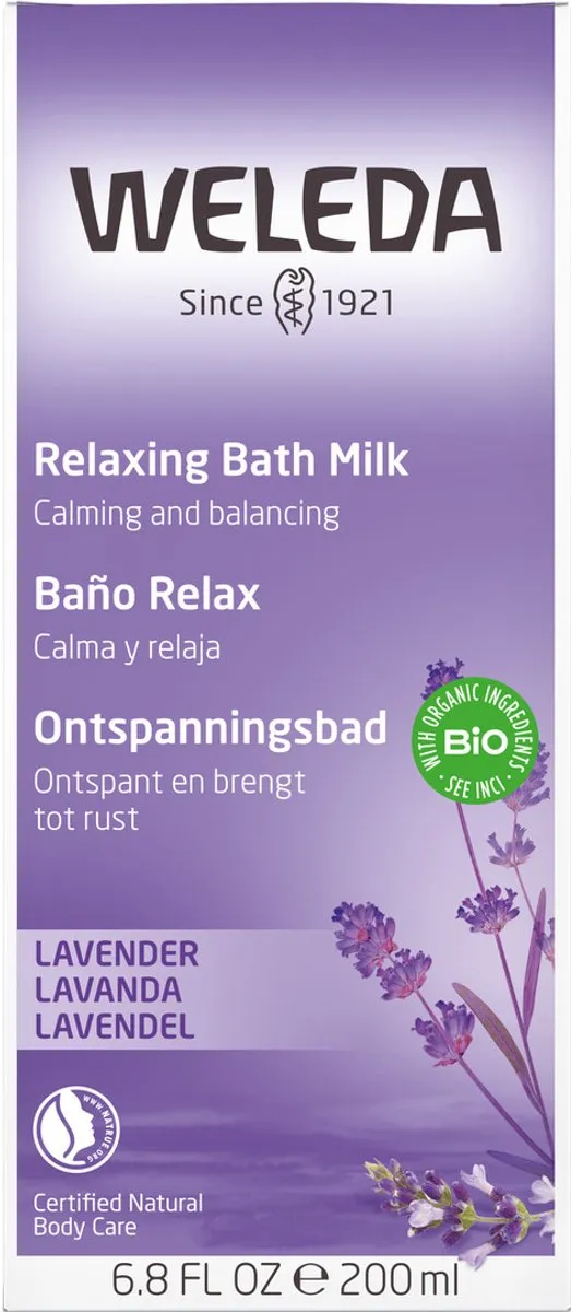 Weleda Lavendel Ontspanningsbadmelk 200ml - afbeelding 6 van 6