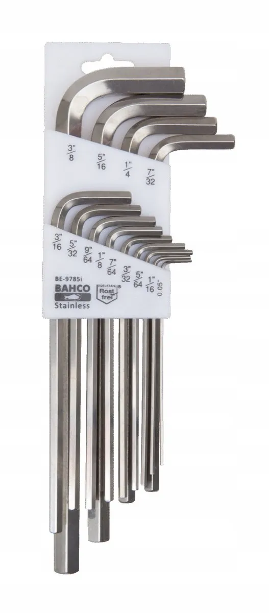 Bahco Inox Inbussleutelset BE-9785I