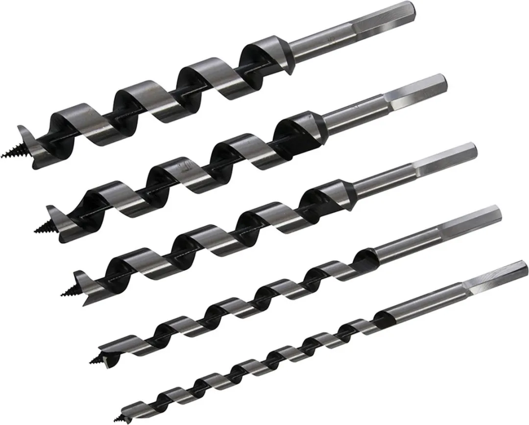 Silverline Slangenboor Set 10-25mm - 5-delig - Gehard Carbon Staal