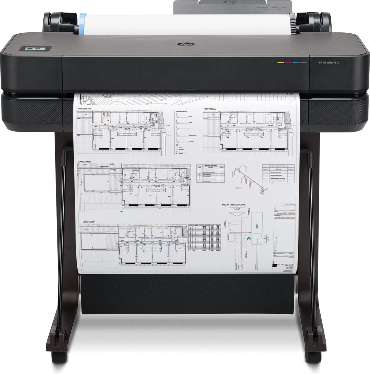 HP Designjet T630 5HB09D#B19 Printer - 24 inch - 4 Kleuren - Zwart