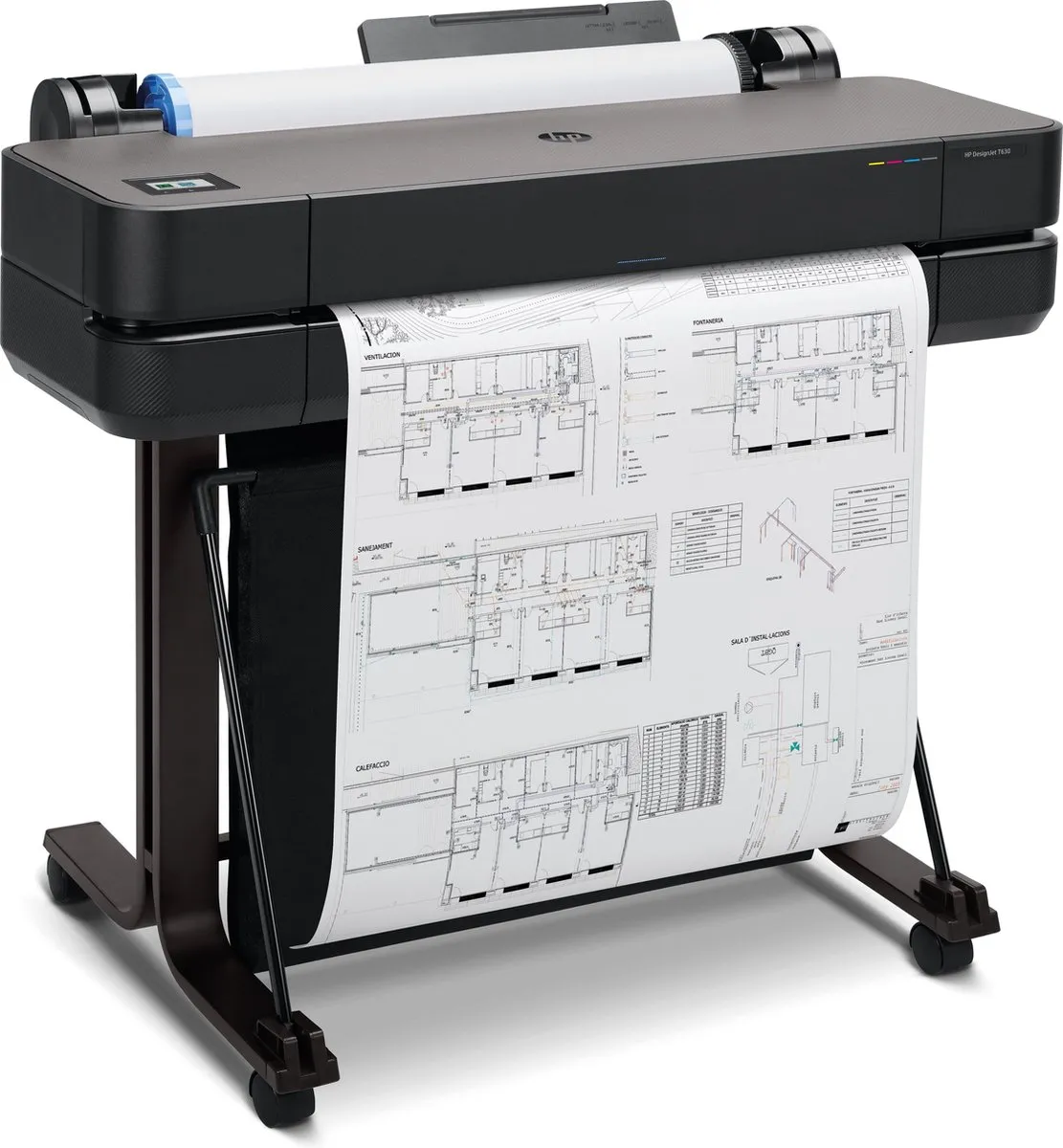 HP Designjet T630 5HB09D#B19 Printer - 24 inch - 4 Kleuren - Zwart