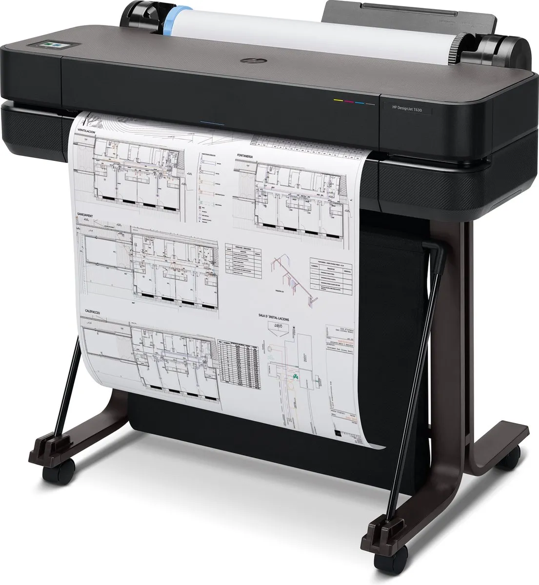 HP Designjet T630 5HB09D#B19 Printer - 24 inch - 4 Kleuren - Zwart - afbeelding 6 van 6