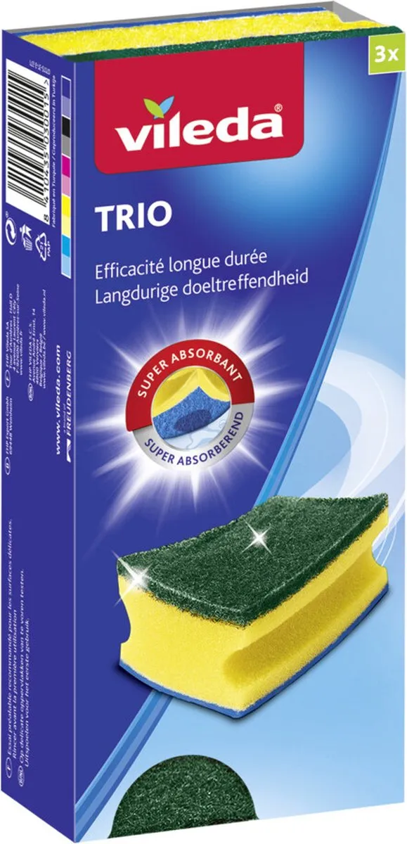 Vileda Trio Schuurspons