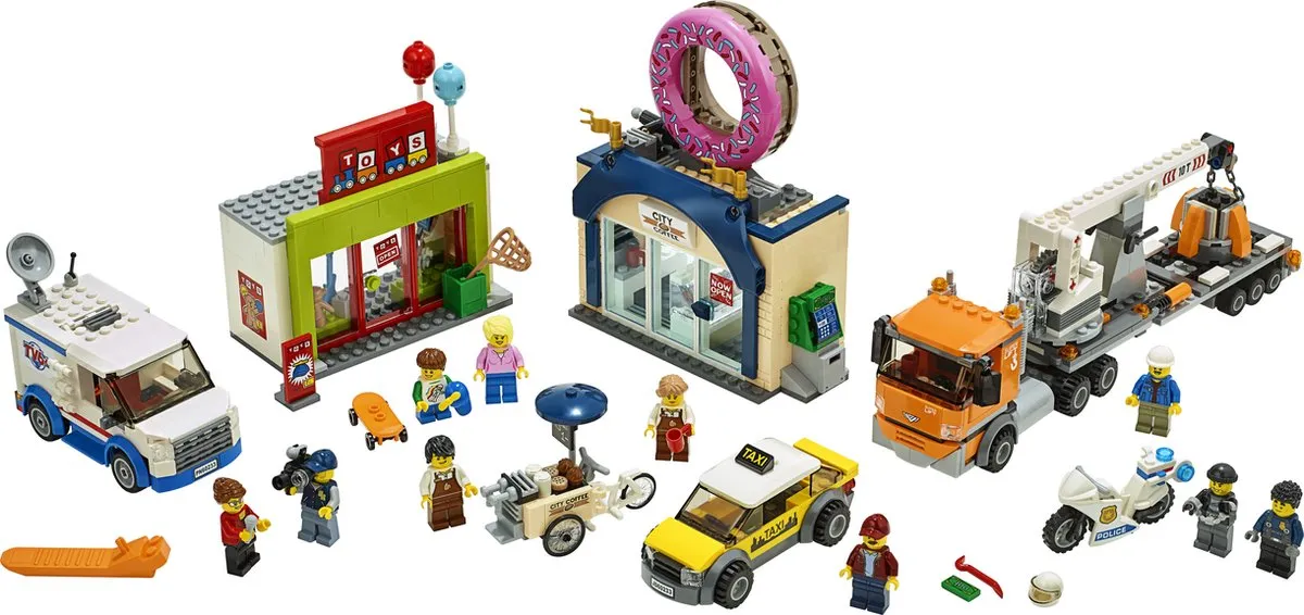 LEGO City 60233 Donutwinkel - 790 Stukken - Multicolor