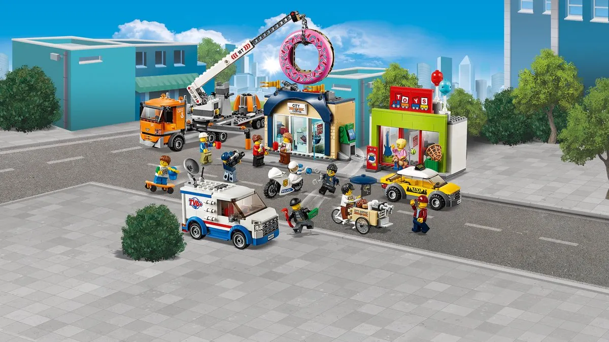 LEGO City 60233 Donutwinkel - 790 Stukken - Multicolor