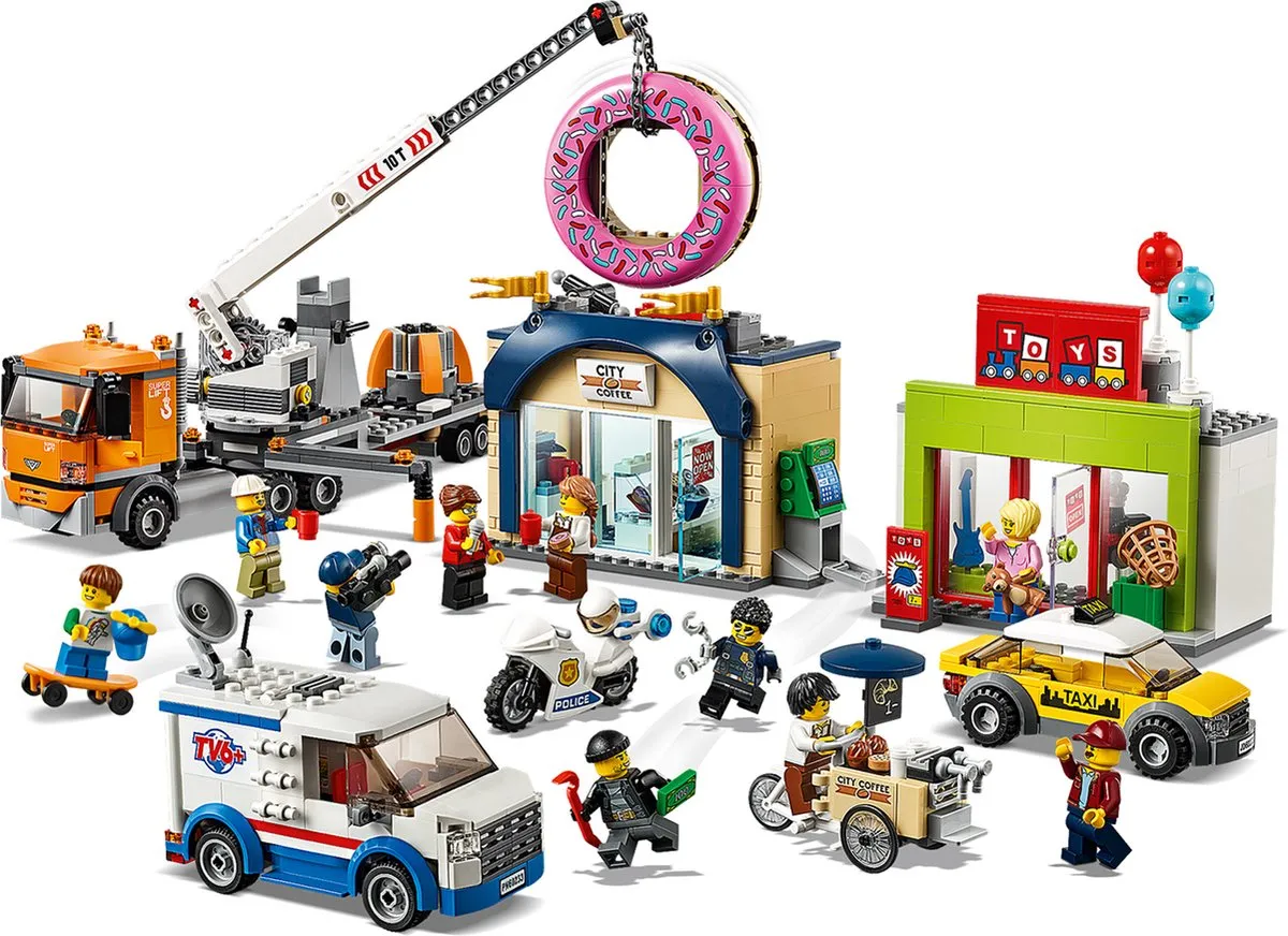 LEGO City 60233 Donutwinkel - 790 Stukken - Multicolor