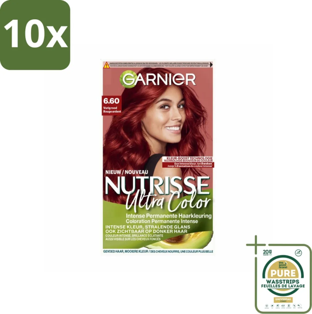 Garnier Nutrisse Ultra Color 6.60 Haarkleuring Vurig Rood