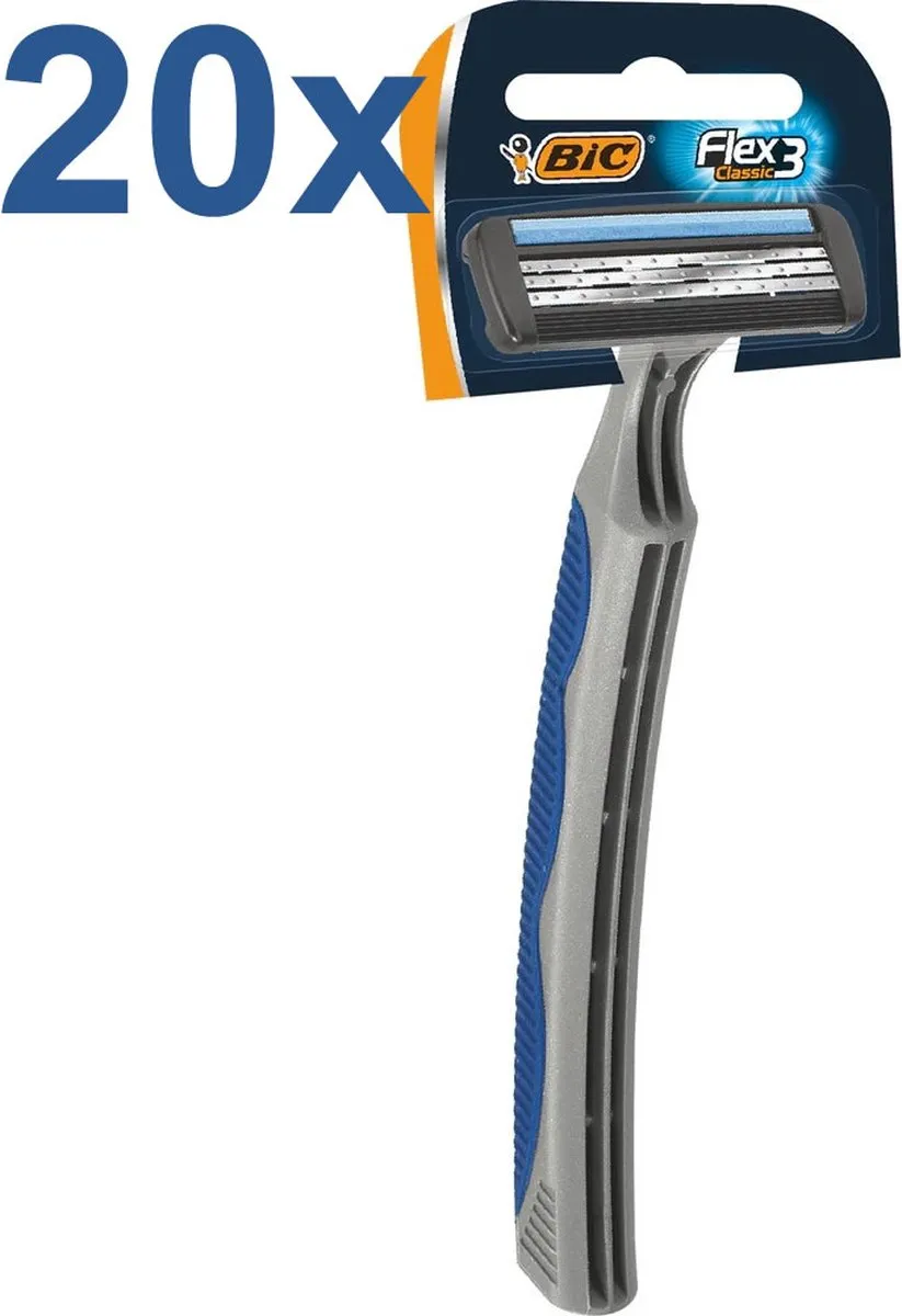 Bic Flex 3 Wegwerpscheermesjes 20 Stuks