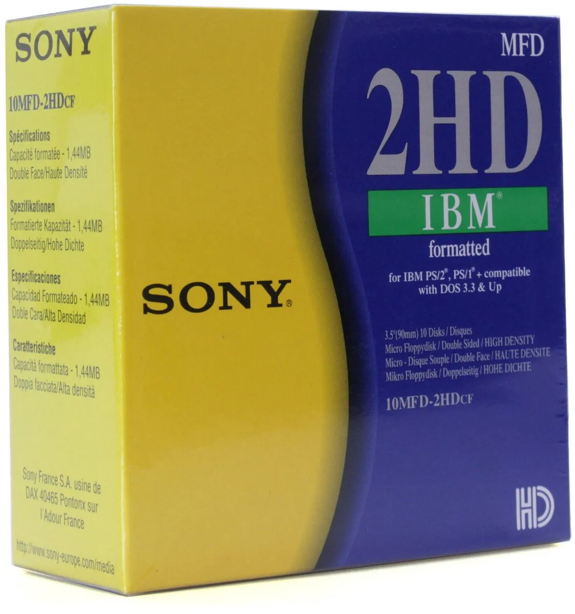 Sony MFD-2HD Floppy Diskettes 1.44MB